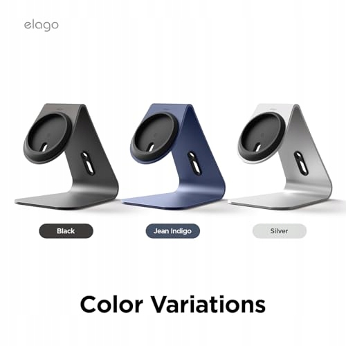 ELAGO MS4 Stacja Ładowania MagSafe iPhone 16 15 14 13 12 Srebrna — miniatura 7