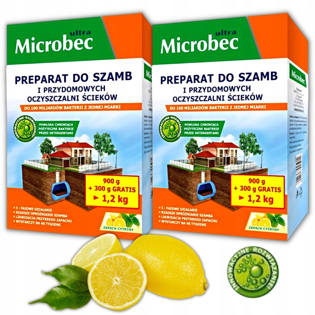 

Bakterie Preparat Do Szamba Microbec 1.2kg x 2szt.