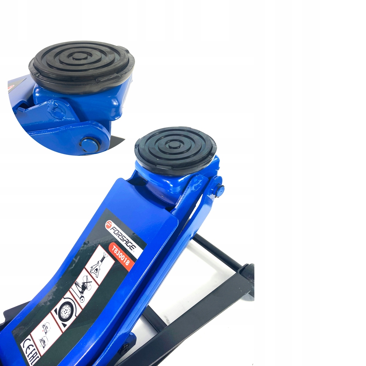 PODNOŚNIK HYDRAULICZNY ŻABA 3,5T LEWAREK GUMA Minimalna wysokość podnoszenia 75 mm