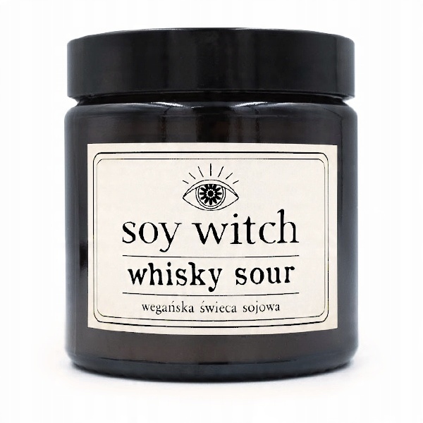 

Świeczka sojowa zapachowa w szkle Whisky sour
