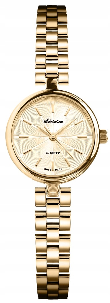 Nové Originální dámské hodinky Adriatica A3474.1111Q zlaté,