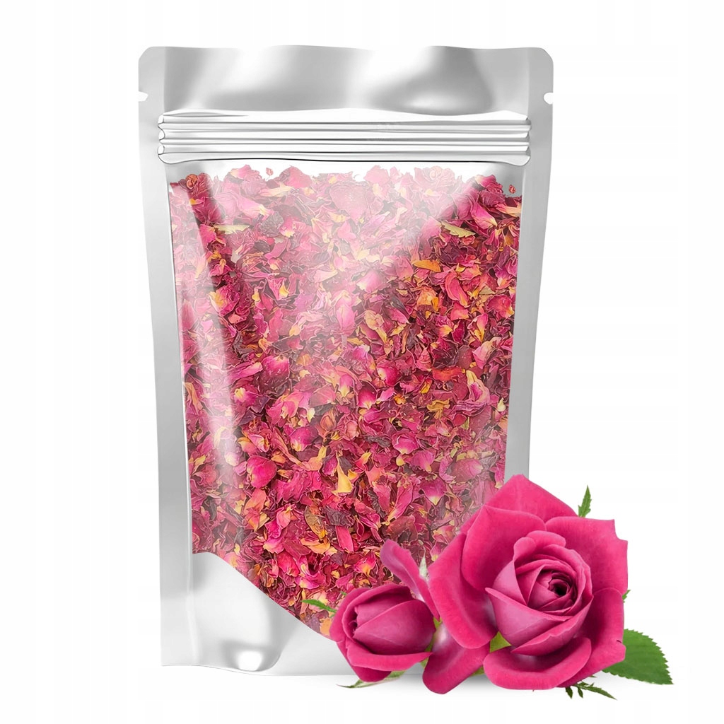 Jedlé okvětní lístky růží sušené jedlé květy, čerstvé a aromatické, velké, 1000 g