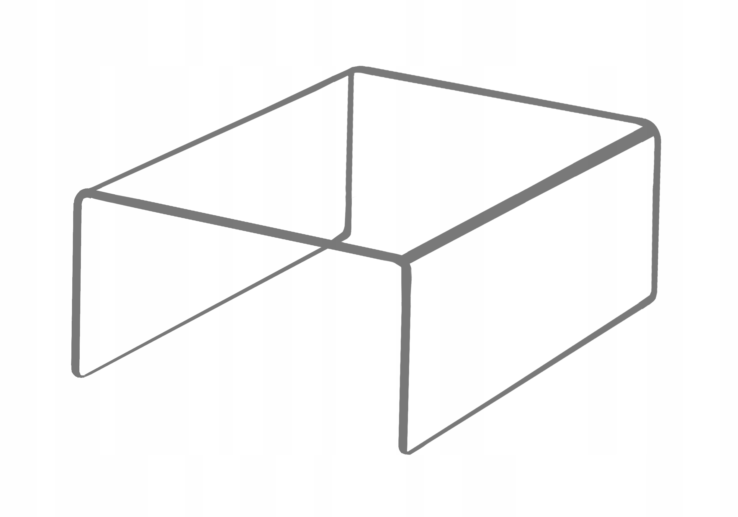 STOJAK PODSTAWKA EKSPOZYTOR STOPIEŃ PLEXI 10/10 cm