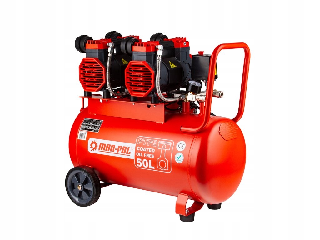 Kompresor bezolejový 50 l, 4 piesty, 230 V, 8 bar M88006
