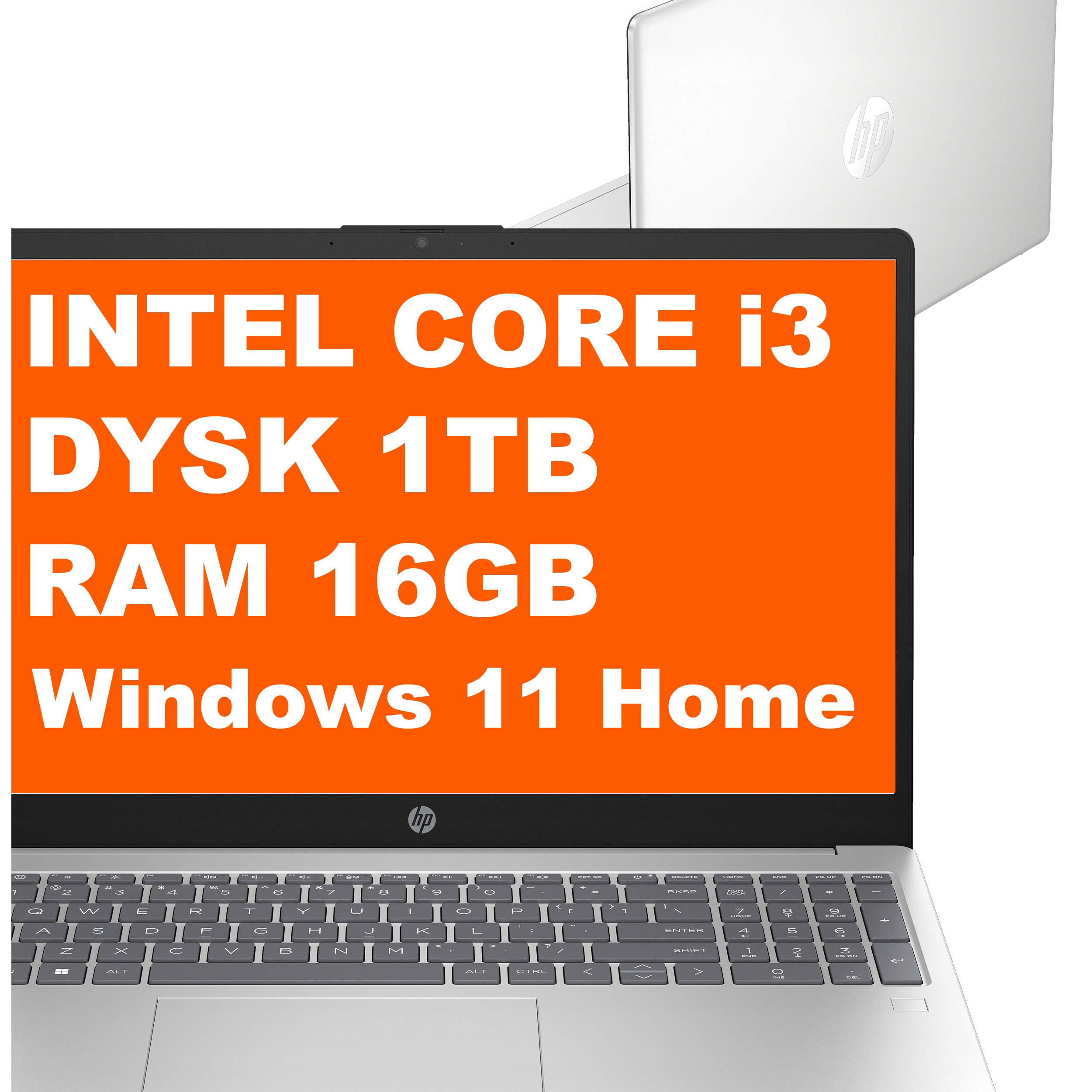 Notebook Hp 15-fd Intel i3 16GB 512GB Intel Uhd FullHD Win 11 Stříbrný
