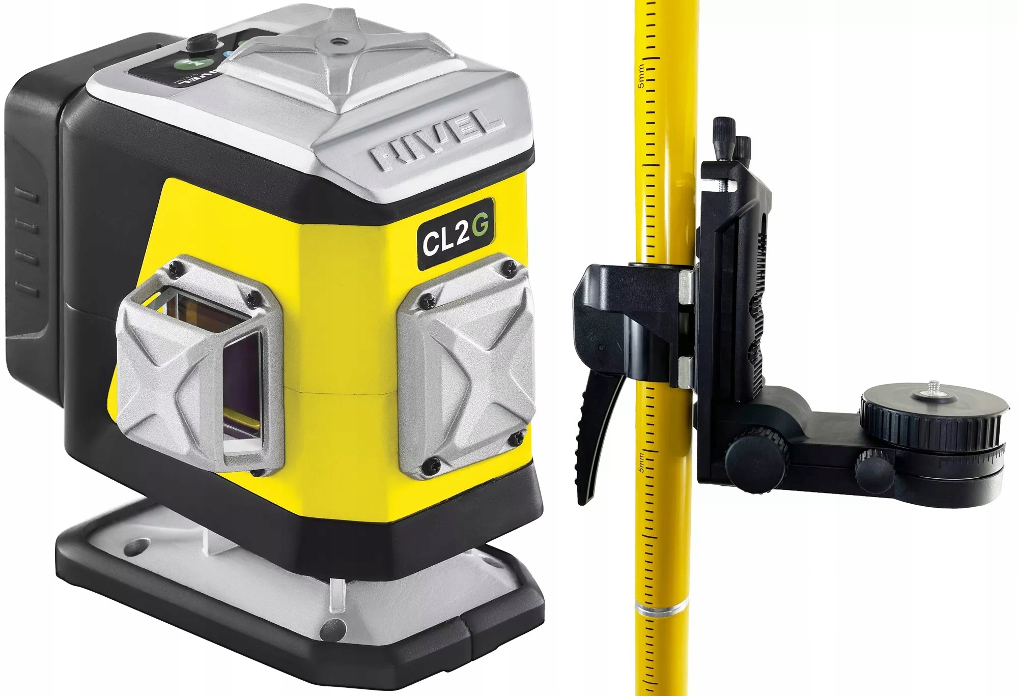 Zielony Laser Krzyżowy Nivel System CL2G Tyczka LP-36 Zasięg 30 Metrów