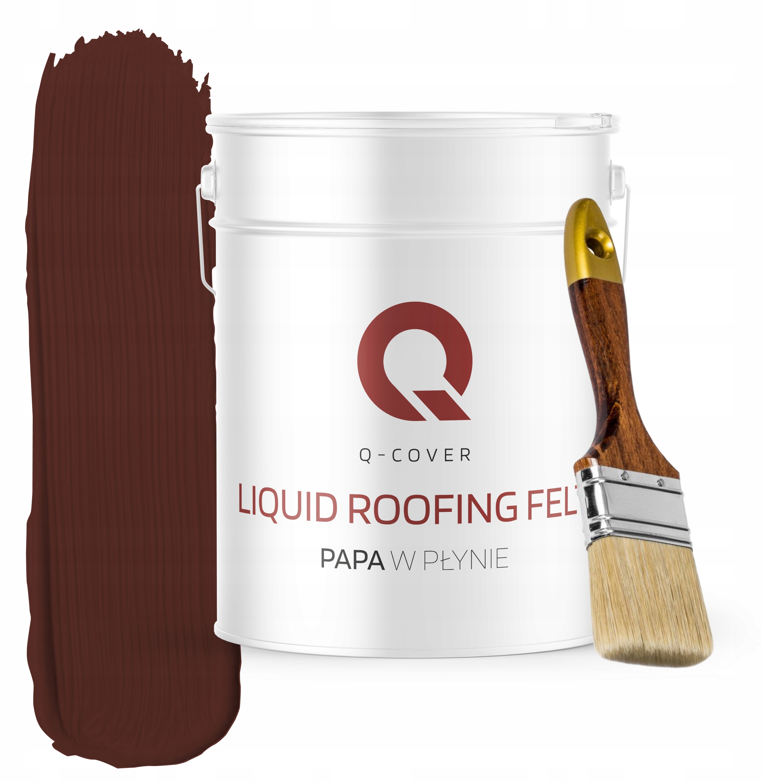 Tekutý tesniaci prostriedok 13 kg Spoľahlivý na strešný plech Bronz štetec