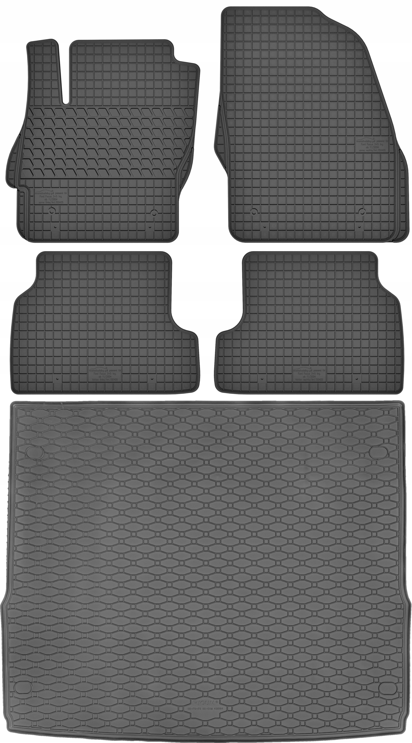 Ford Focus II MK2 Kombi 2004-2011 Sada Koberce batožinový priestor