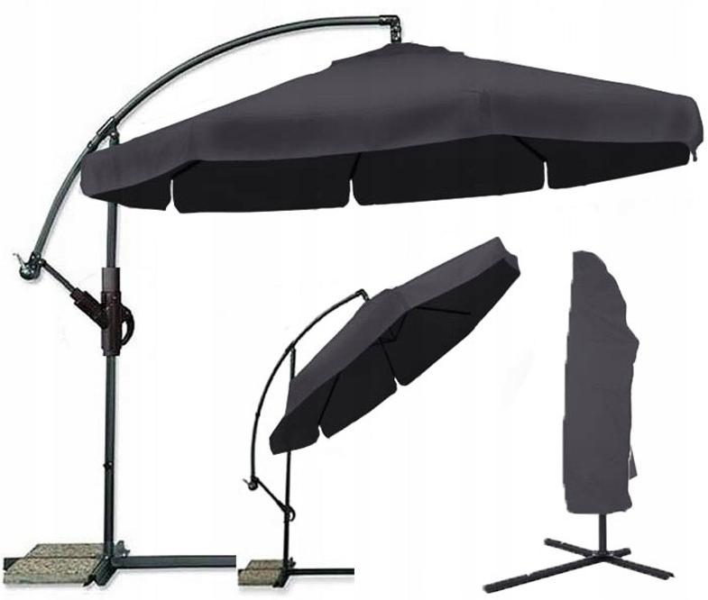 

Duży Parasol Ogrodowy Na Wysięgniku 300cm Składany