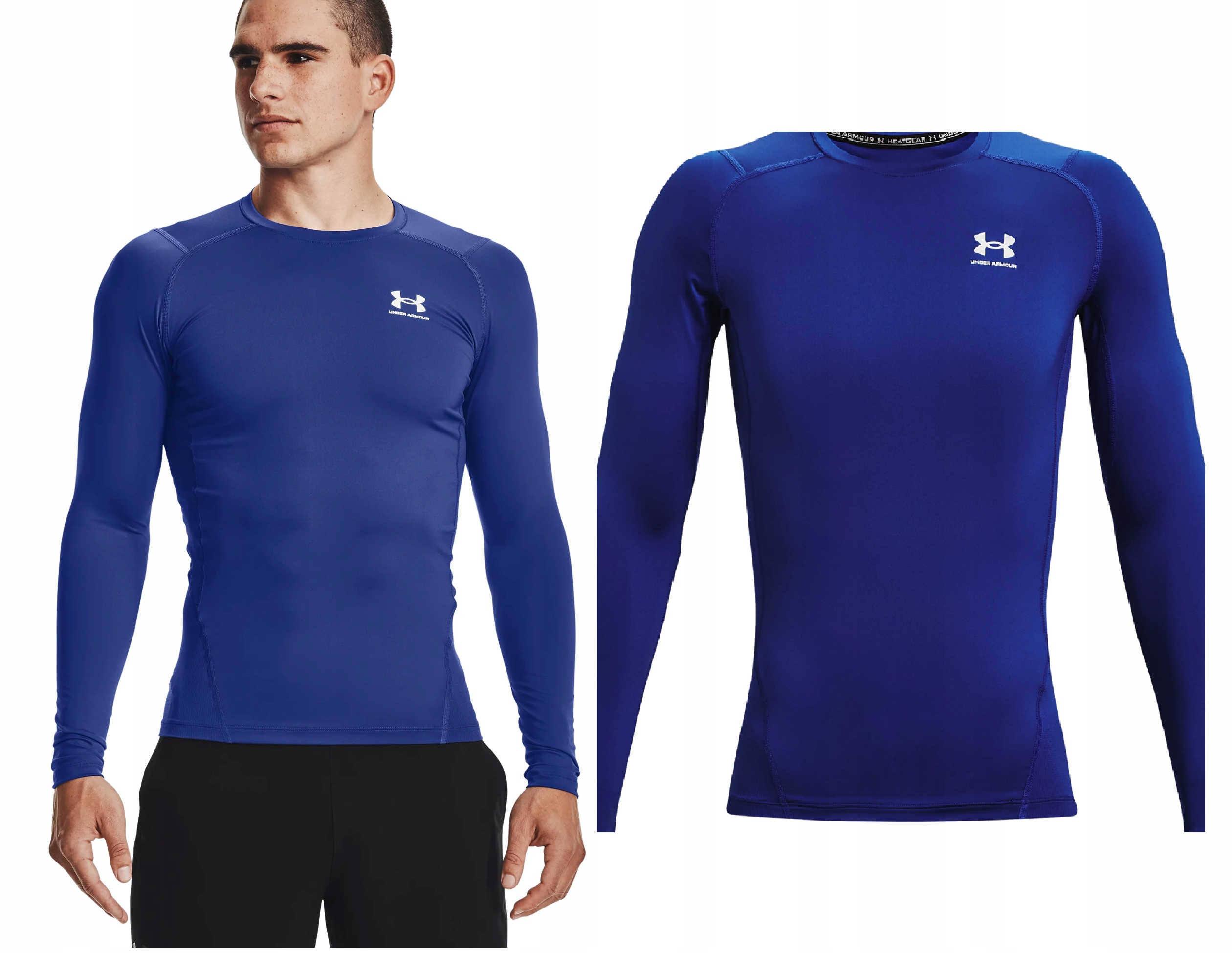 Pánské Tričko S Dlouhým Rukávem Under Armour Hg Armour Comp Ls 3XL