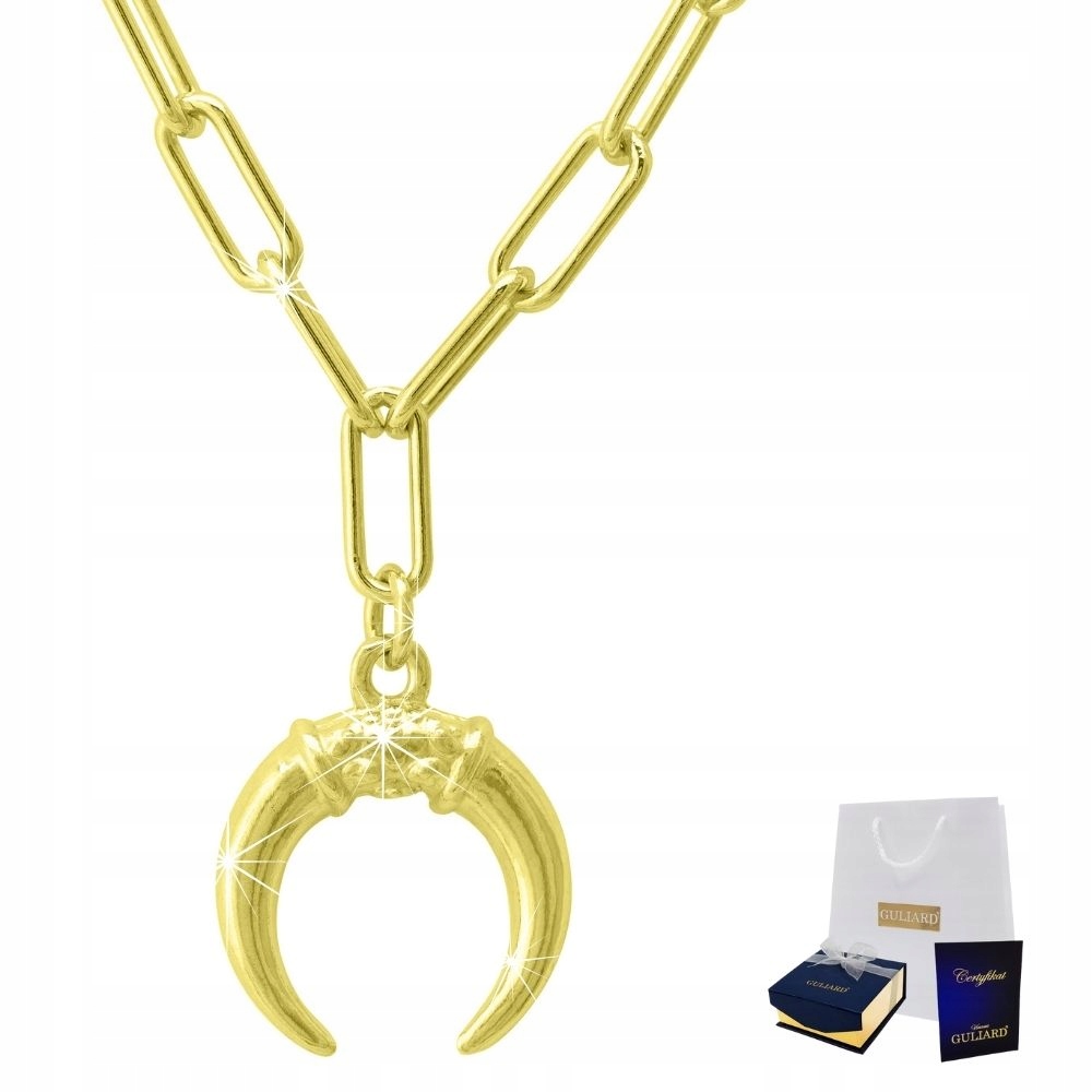 

Naszyjnik złoty Księżyc Półksiężyc srebro 925