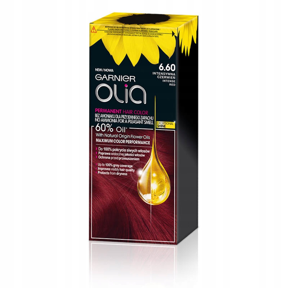 Garnier Olia farba do włosów 6.60 Intensywna Czerwień