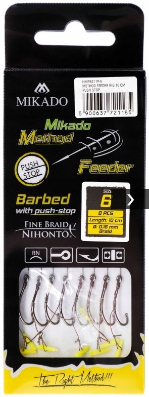 Haczyk Mikado Method Feder Plecionka Pushstop 4