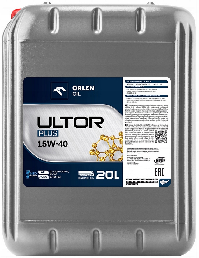 Orlen Ultor Plus 15W40 20l
