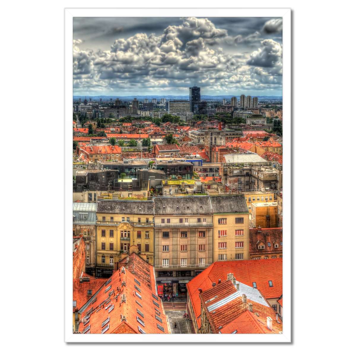 Plakáty v rámu 40x60 Panorama na Záhřeb