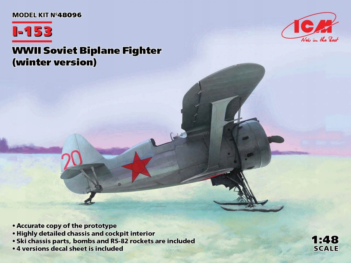 ICM 48096 I-153 Winter Version 1/48