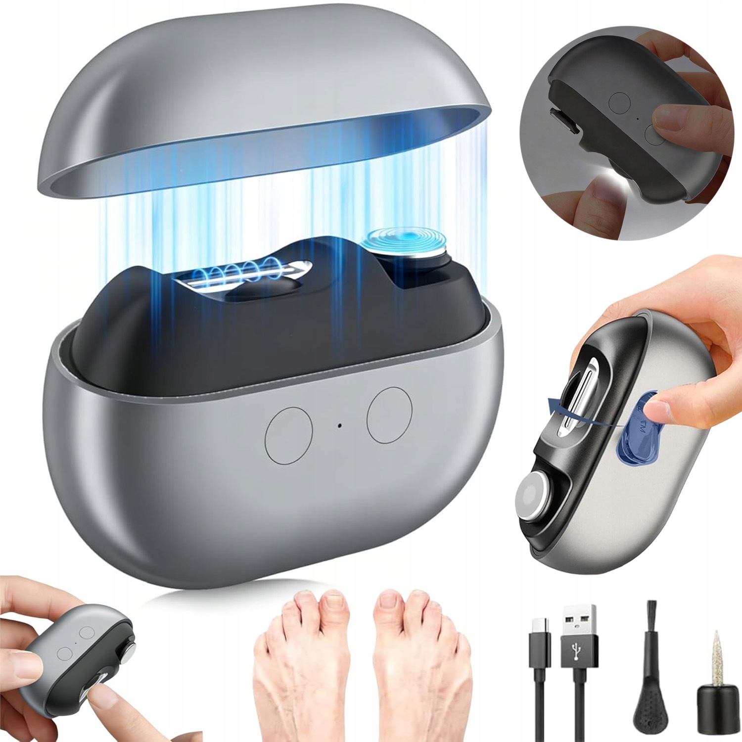 Elektrický Pilník Na Nehty: Akumulátorový Elektrický Řezač Pro 2V1