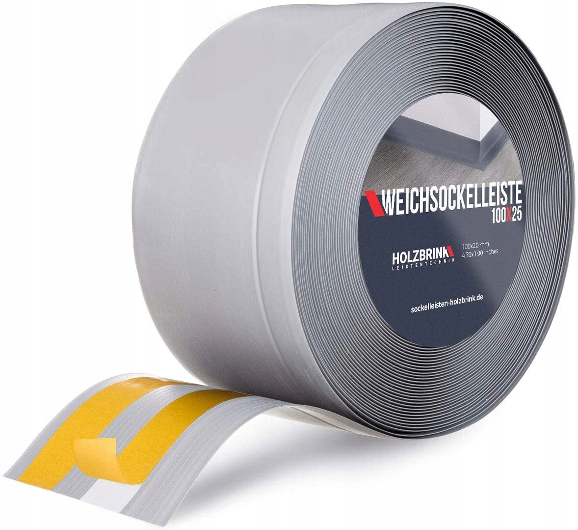 Listwa przypodłogowa Pcv gumowa 100x25 25m Premium