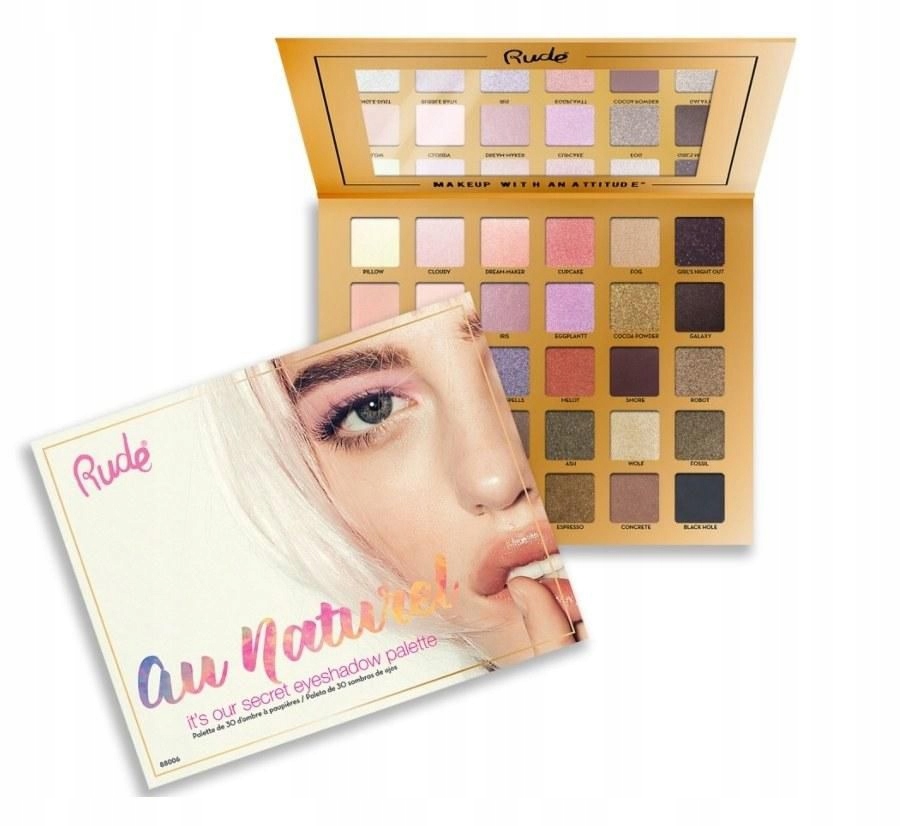 Rude Cosmetics Paletka 30 Očních Stínů Au Naturel