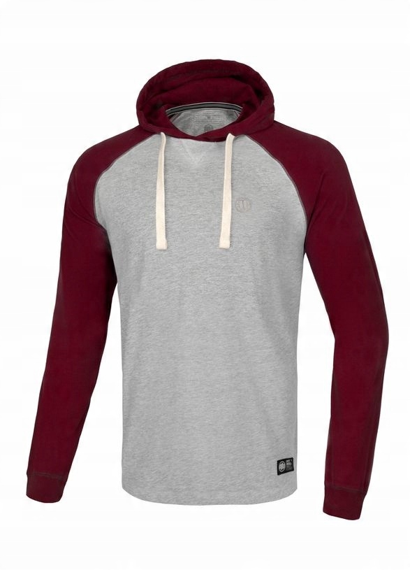 

Pitbull Longsleeve kaptur Small Logo (s) Bordowy