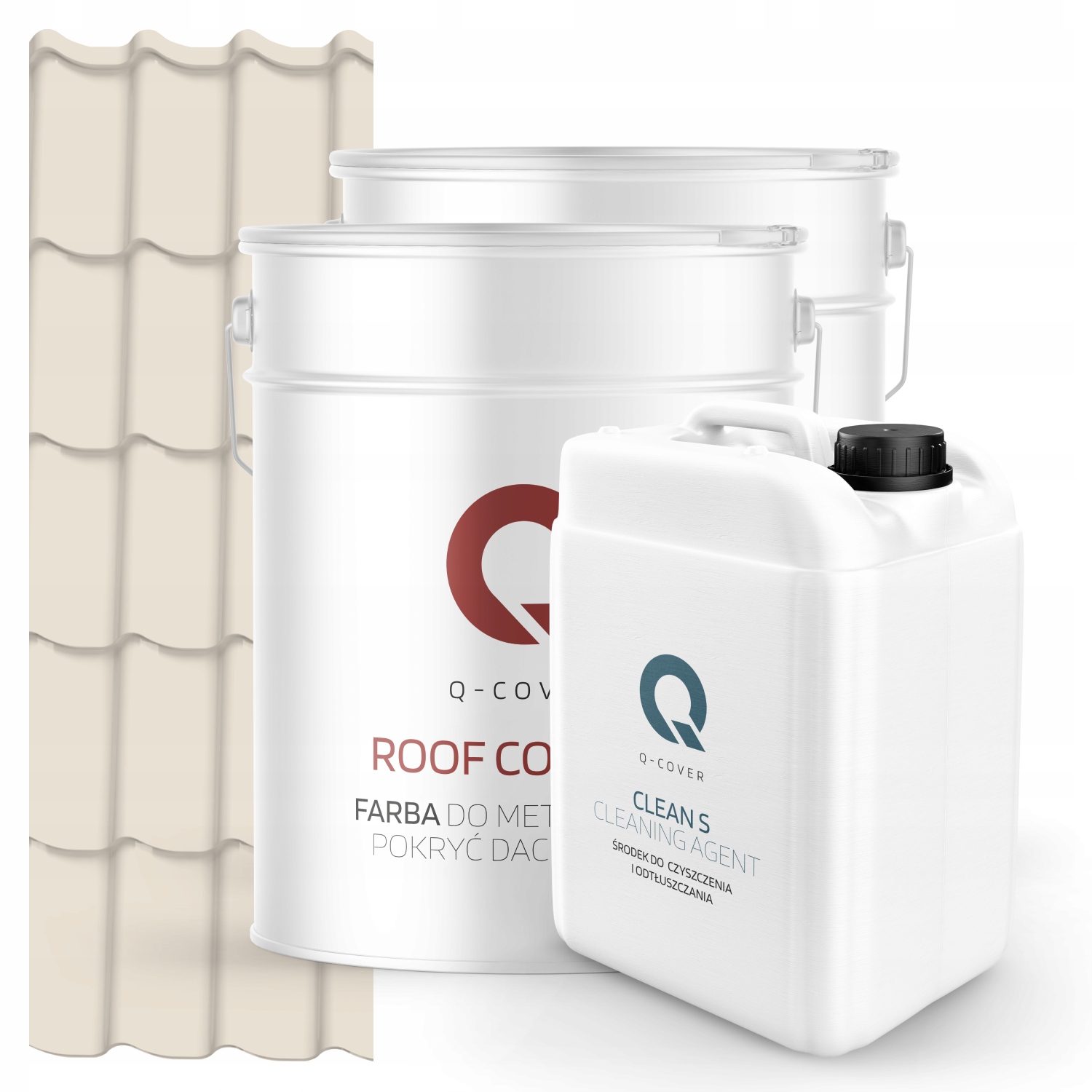 Farba Strešná Metalová Podkladová Odmasťovačka Krémová Ral 9001 74 m2 Satén