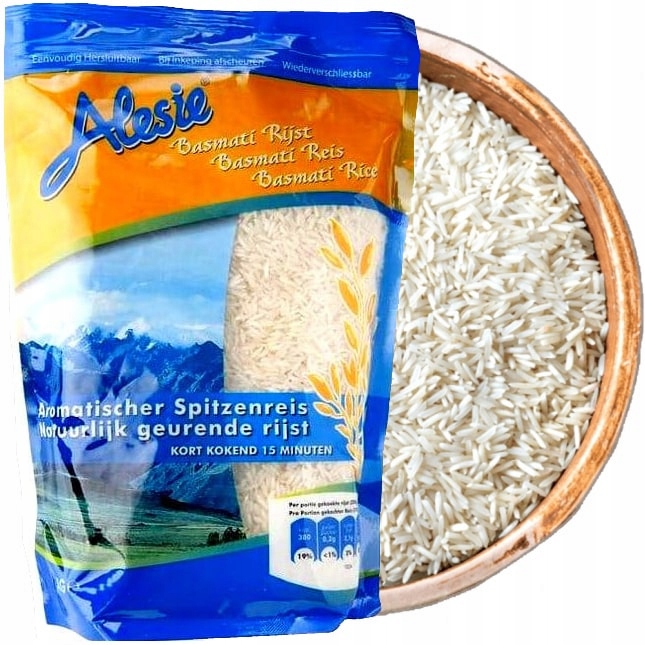 

Ryż Basmati Długoziarnisty Indyjski Alesie 4,5kg