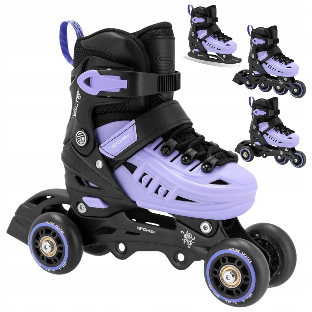 Brusle 2v1 4v1 Kolečkové Brusle s regulací Rekreační Brusle Na Led pro dívky