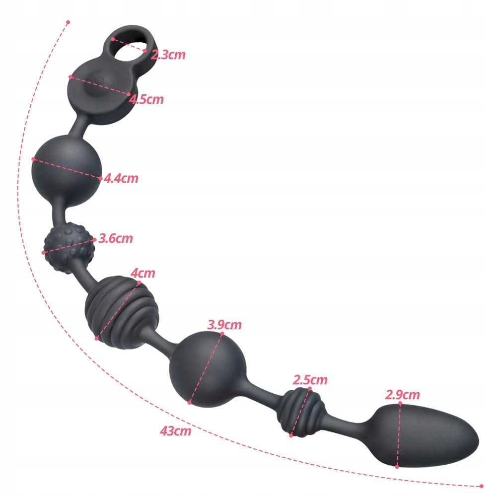 SILIKONOWE WIBRATORY ANALNE Z 10 TRYBAMI WIBRACJI 3 SILNIKI 6 KULEK DLA PAR — miniatura 2