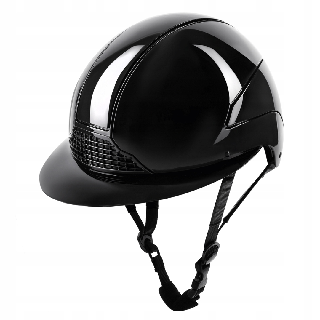 Dámská jezdecká helma černá lesklá H24 Lady Glossy Swing 51-55cm
