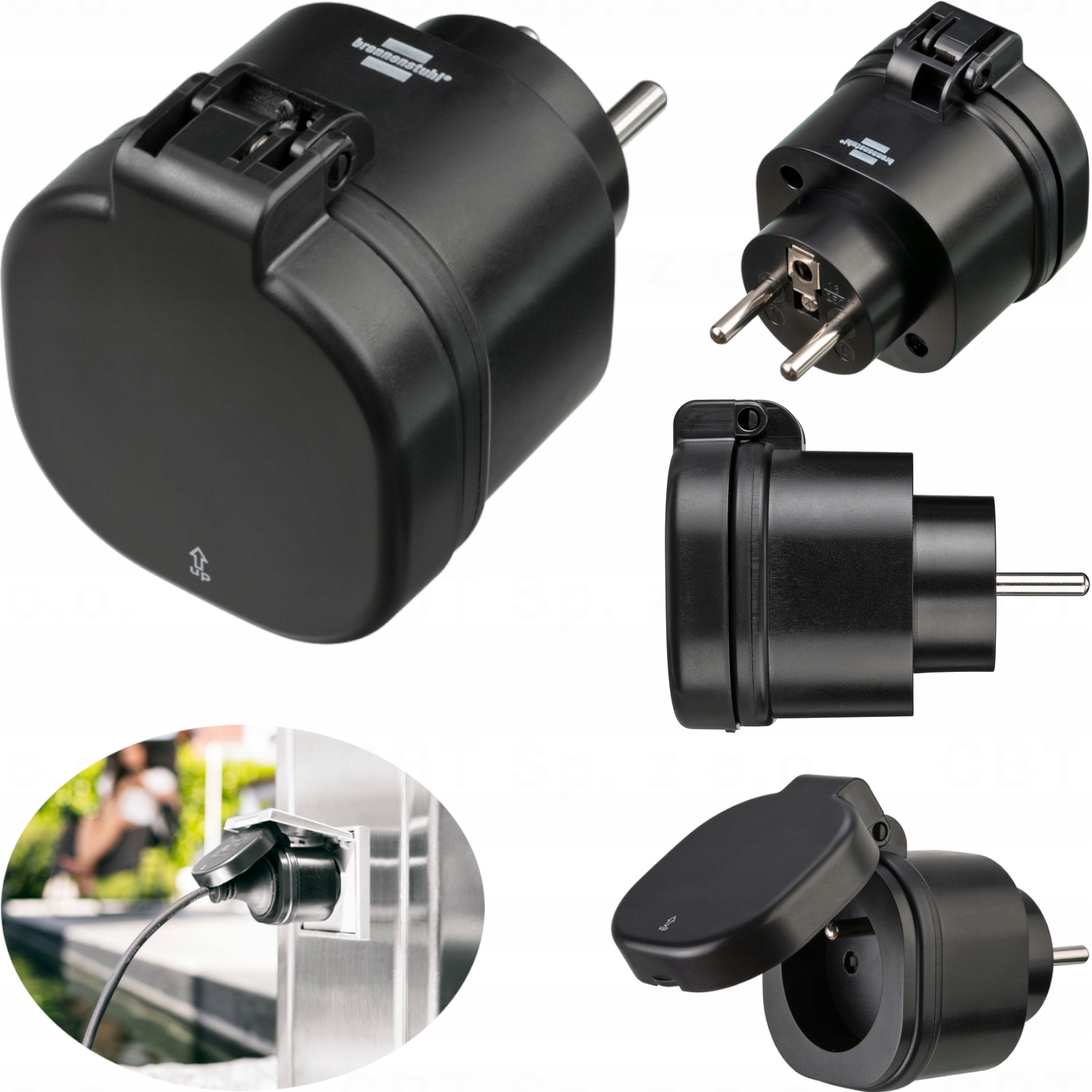 GNIAZDO ELEKTRYCZNE WIFI INTELIGENTNE SMART HOME IP44 WTYCZKA ZEWNĘTRZNA