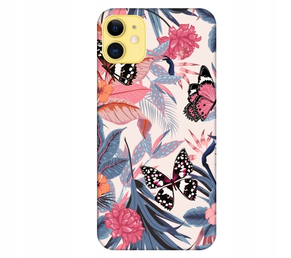 

Etui pokrowiec do iPhone 11 Motyle dzungla tropica