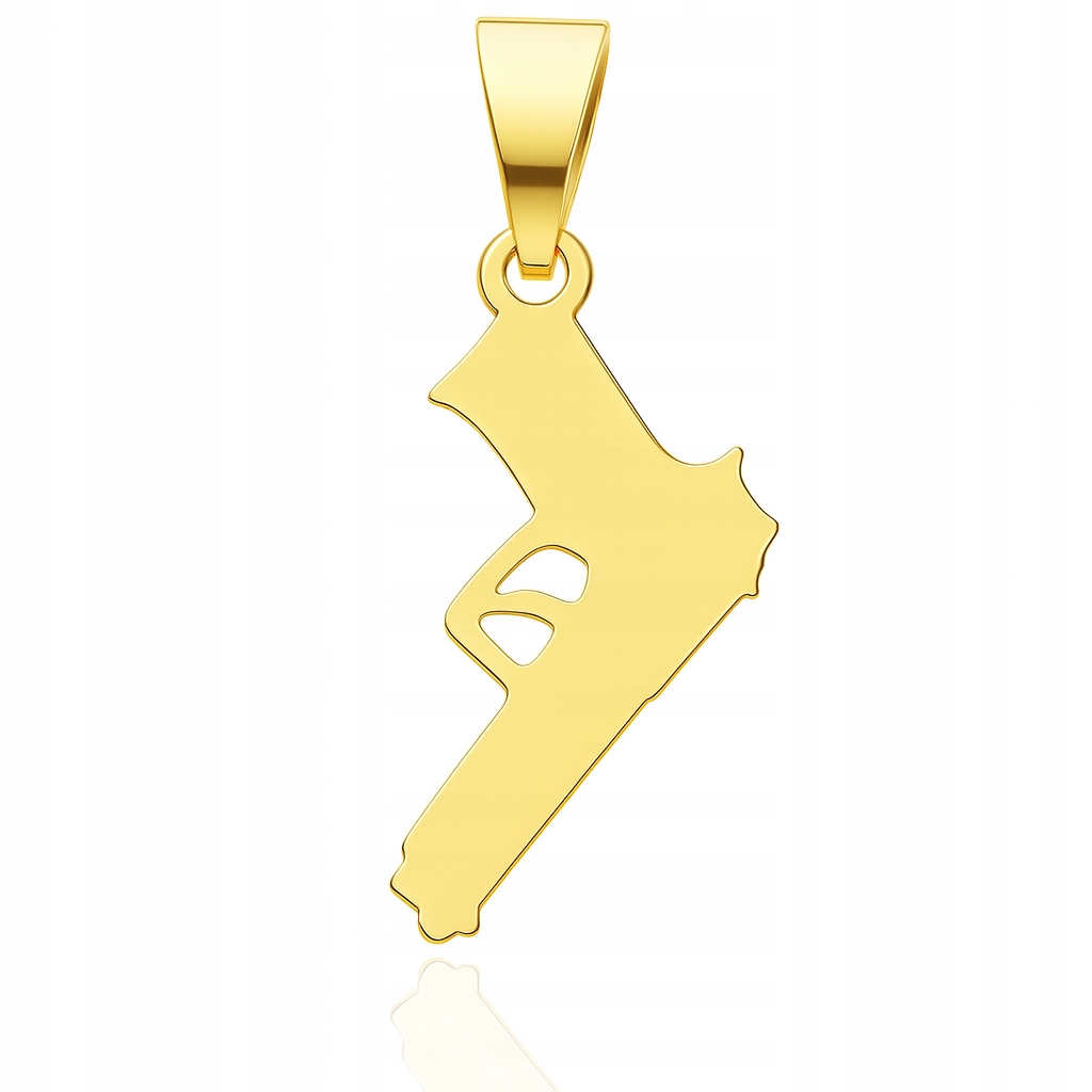 Zlatý přívěsek pistole Pr. 585 25 mm