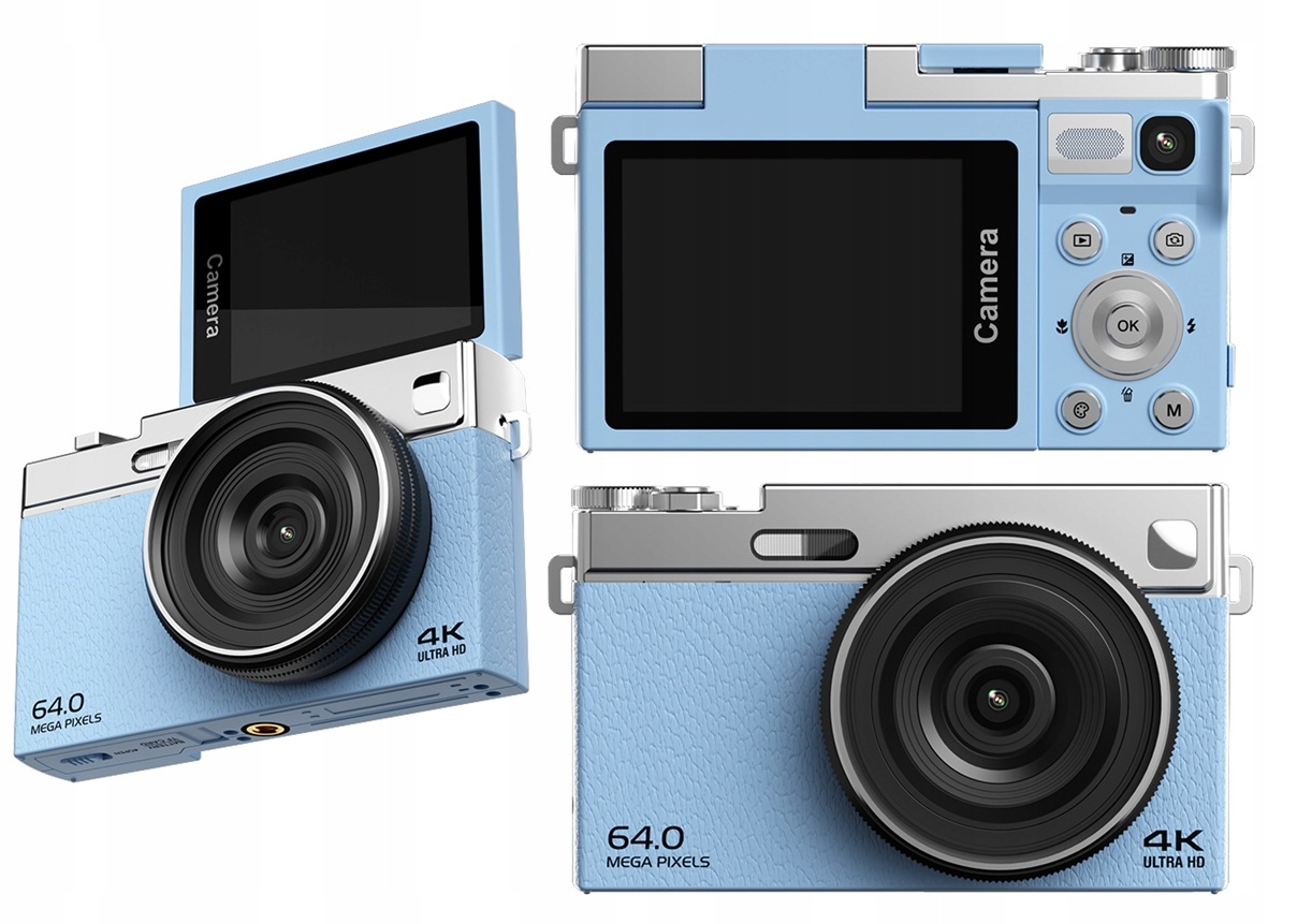 Digitální fotoaparát Xrec C77 64MP 4K 16x Zoom Otočný LCD displej 2,88"