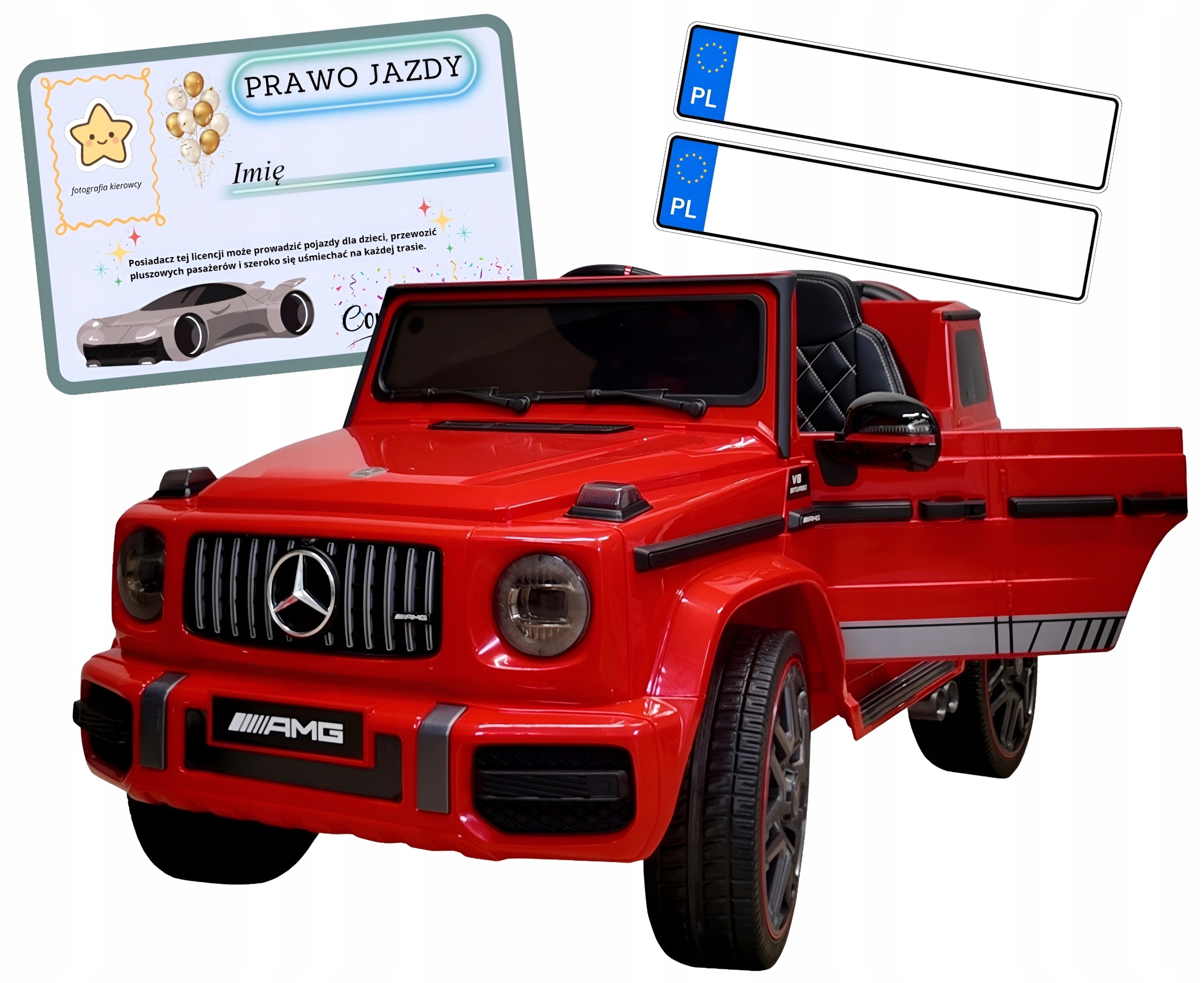 Auto na akumulator Mercedes Amg G63 dziecko pilot 2.4Ghz skóra samochód Eva