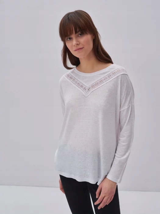 

Big Star Bluzka Damska Lniana Yara 101 XXXL