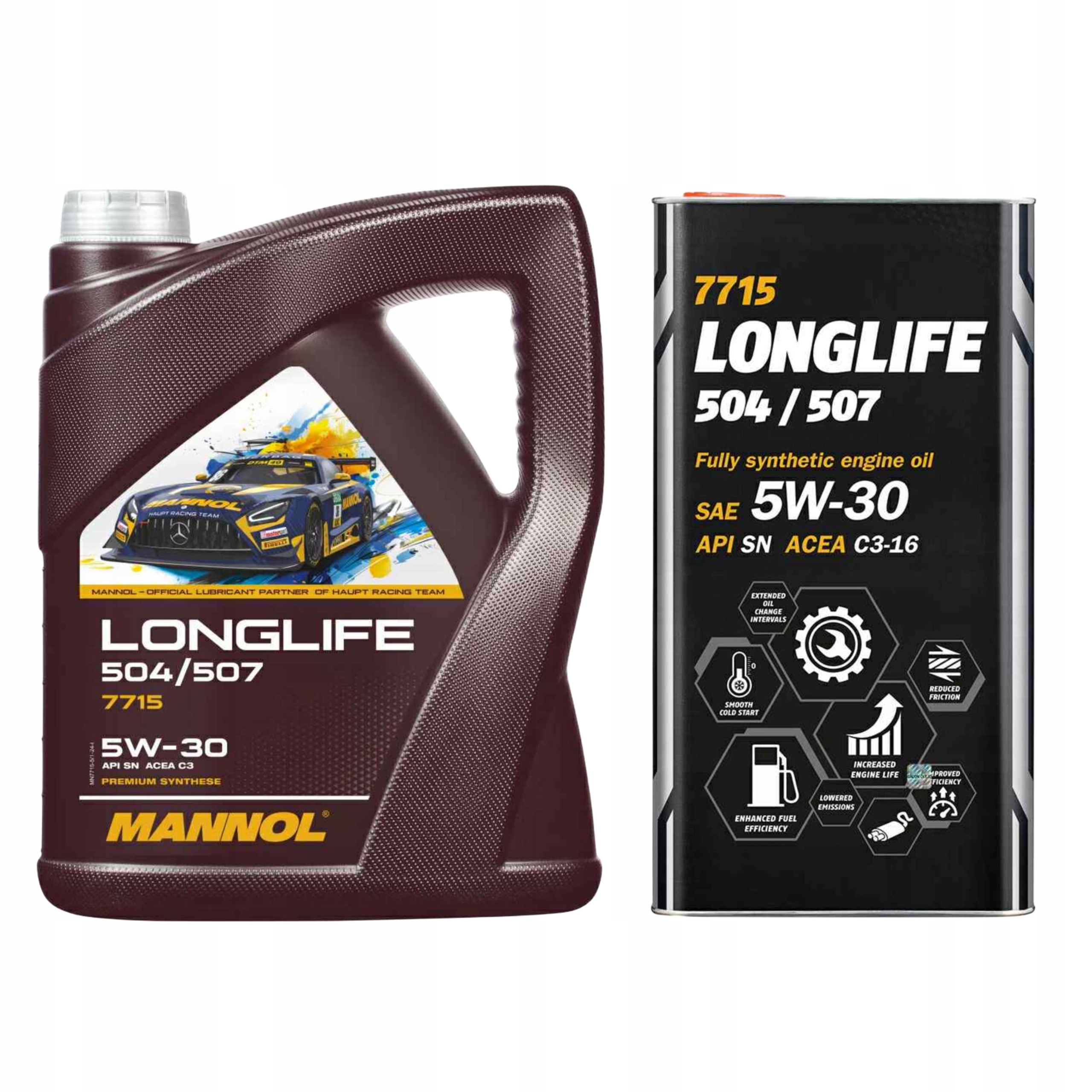 Olej Silnikowy Mannol Longlife 7715 504/507 Vw 5w30 5L Plastik/metal