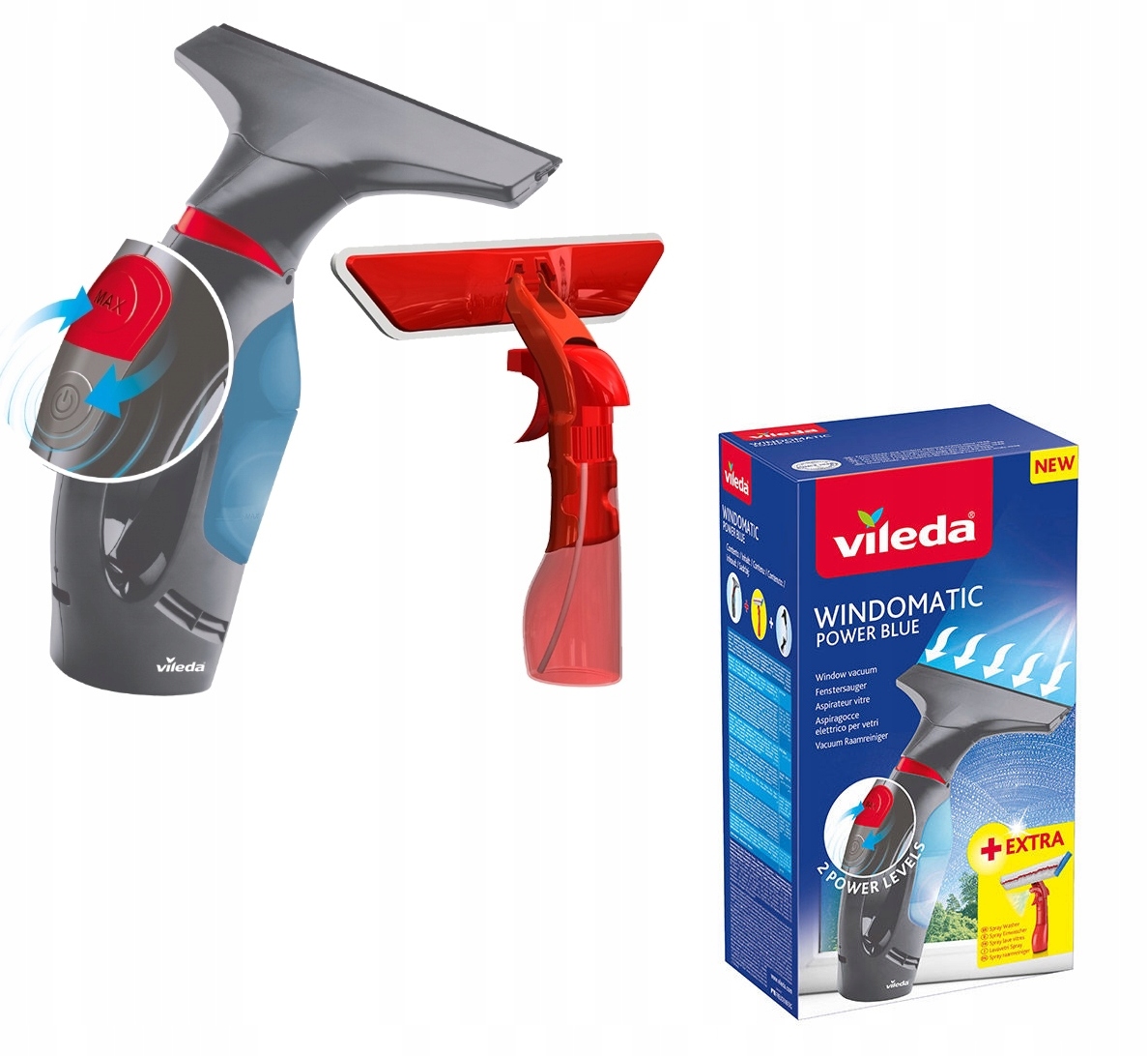 Ściągaczka Elektroniczna Do Okien Vileda Zestaw