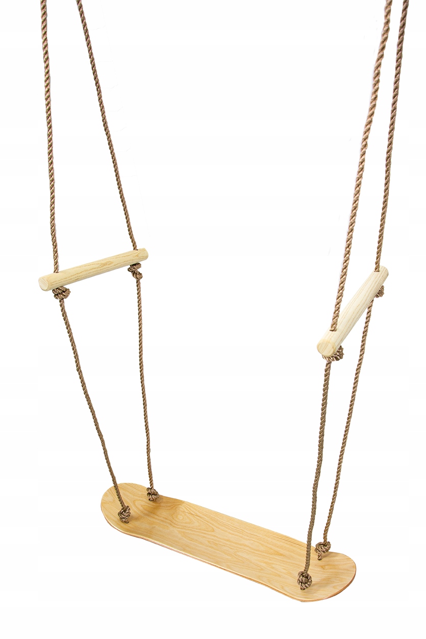 Duże Drewniane Siedzisko Huśtawki Deskorolka Huśtawka na Plac Zabaw Drewno