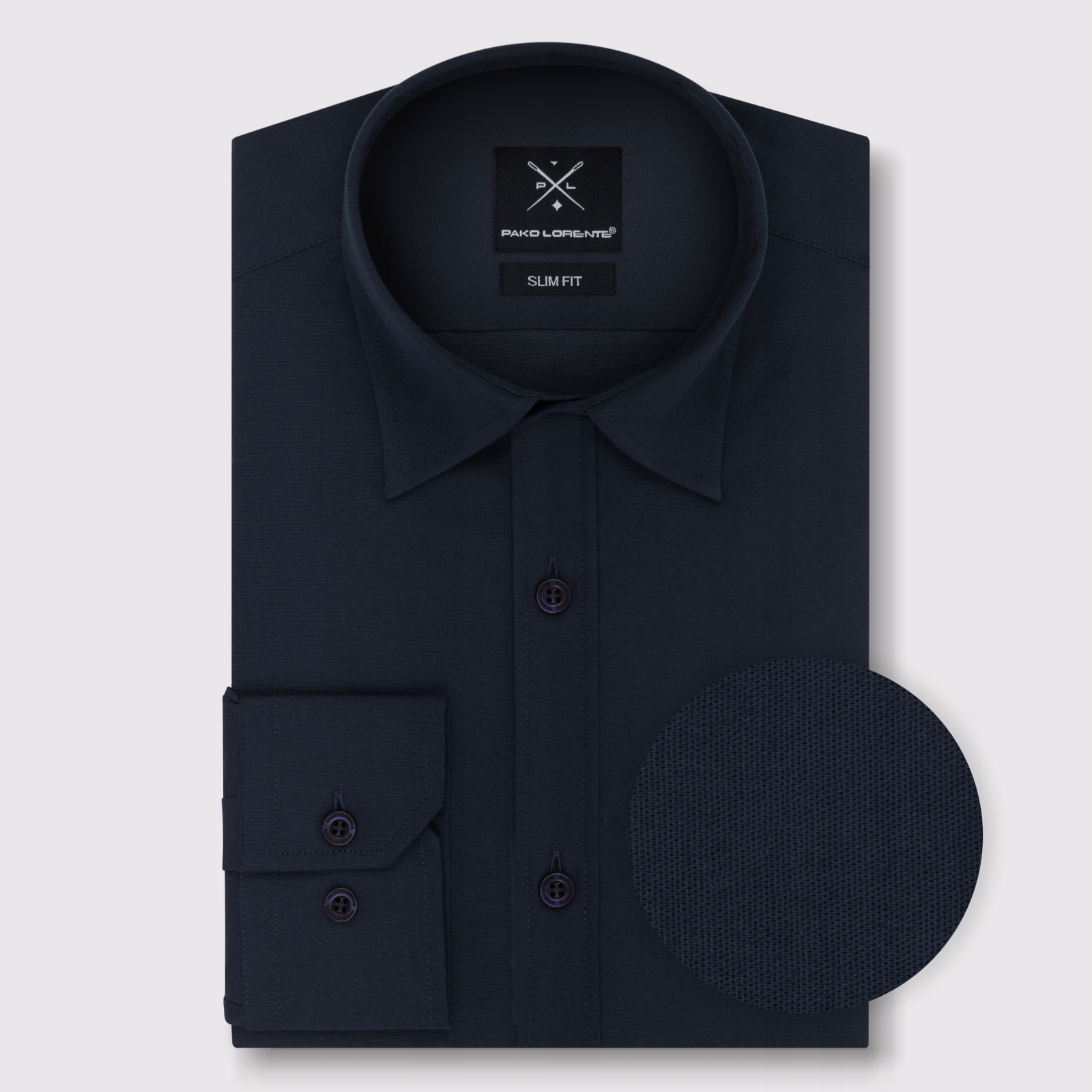 Hladká tmavě modrá pánská košile Pako Lorente vel S