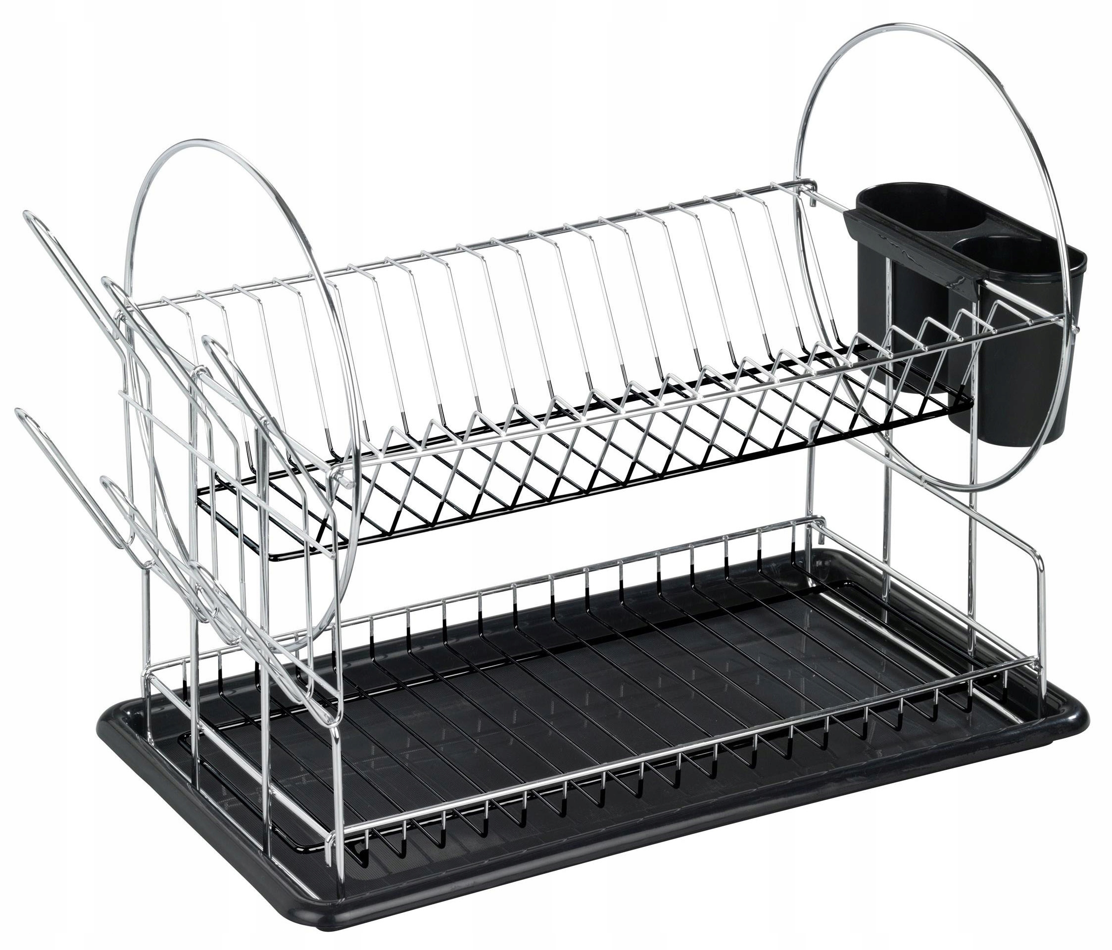 Levně Odkapávač Sušák na nádobí Kovová sušička Wenko 52x36x24 cm