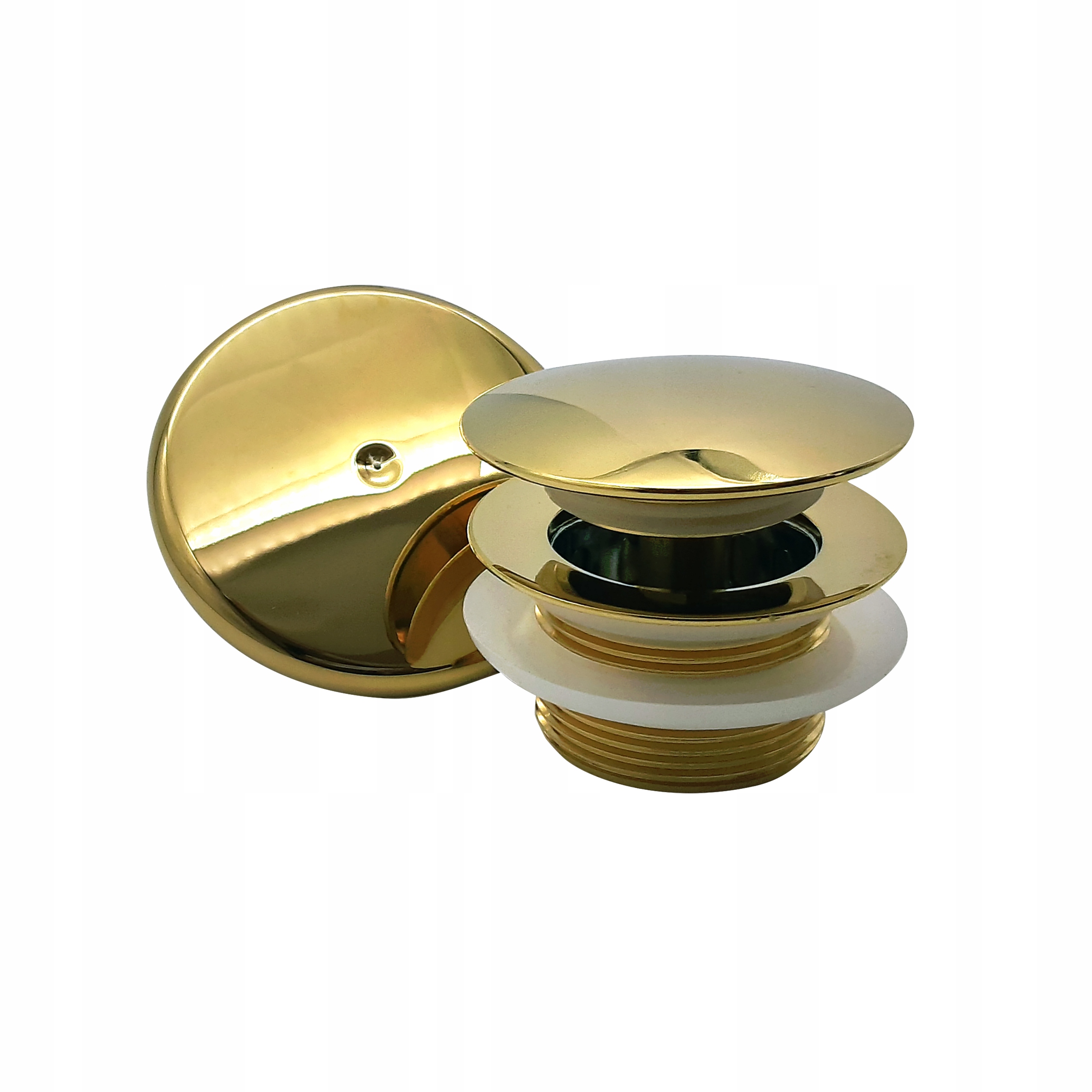 Zátka Klik Klak Zlatá Do Vany Čištěná Shora Mosazná Jano