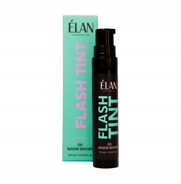 Elan Barva na obočí Flash Tint, 09 Warm Brown, 10 ml