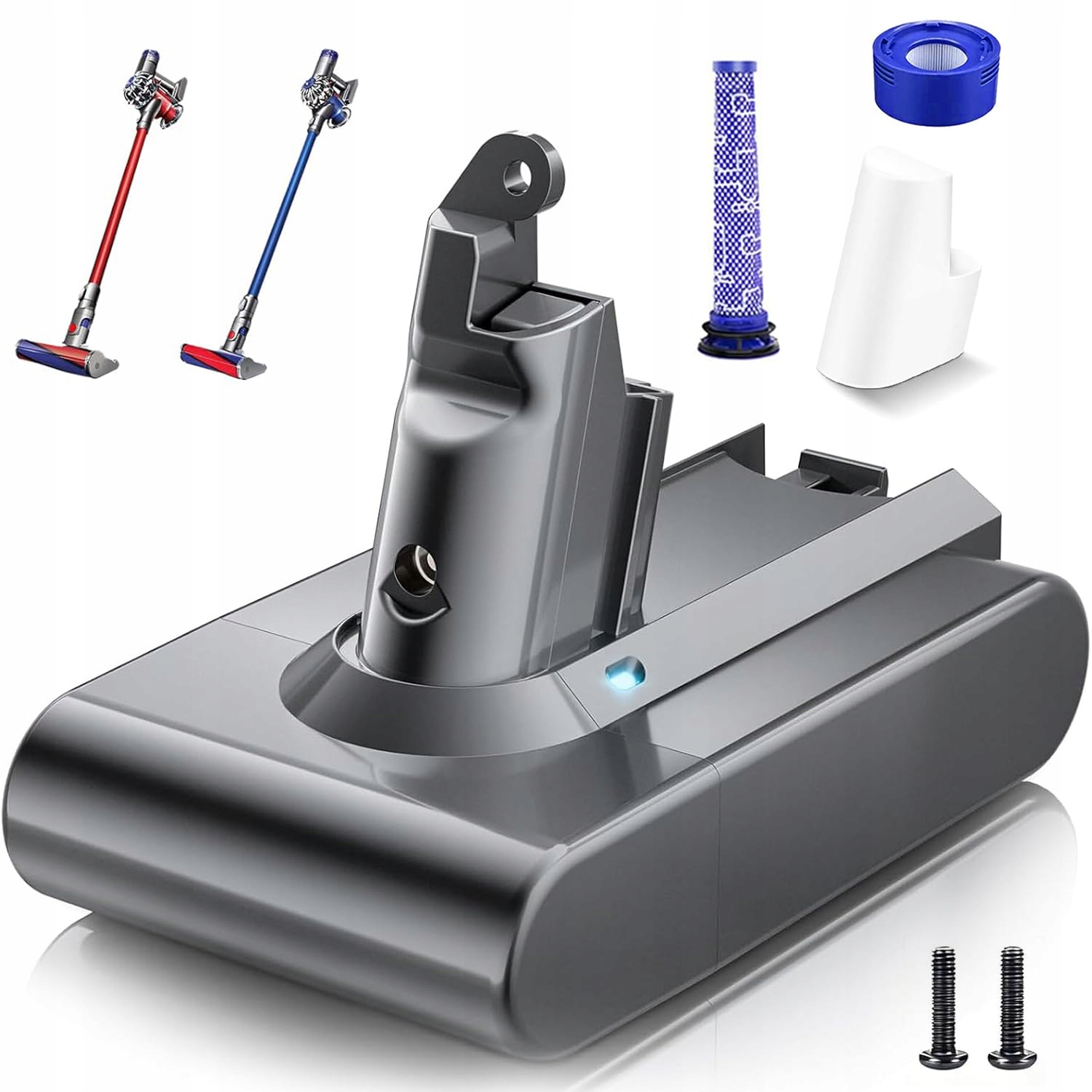 Akumulator Bateria Zamienna Do Odkurzacza Dyson V6 SV03 SV04 SV05 6000MAH