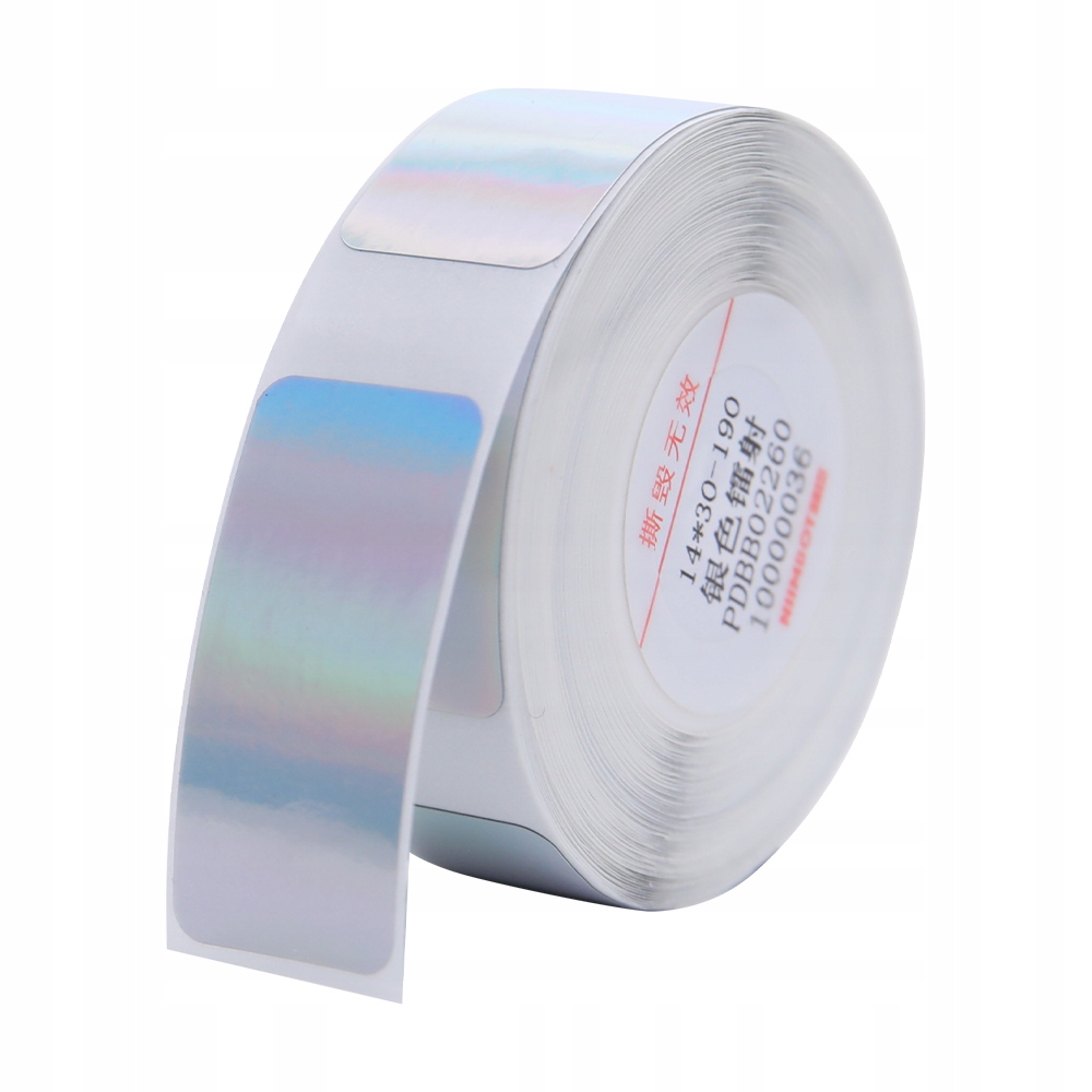 

Niimbot Etykiety Naklejki do B18 Srebrny Hologram