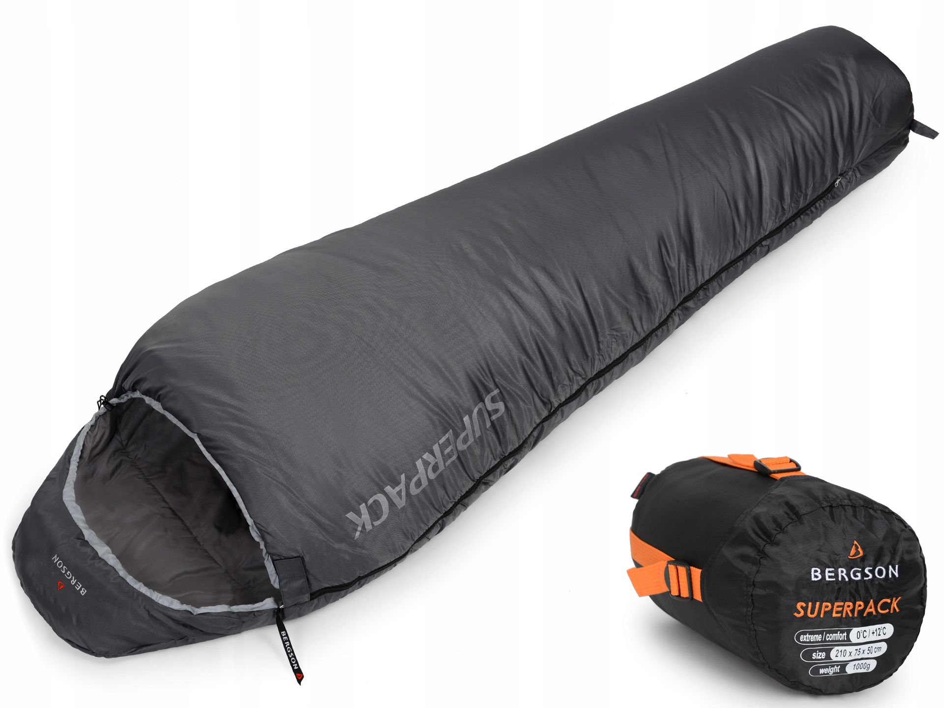 Ultralekki Śpiwór Bergson Superpack 1kg do 0st