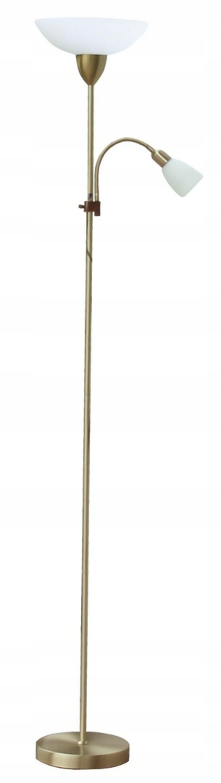 Stojací lampa Rabalux Diana bronzová, E27+E14, čtecí rameno, výška 1775 mm