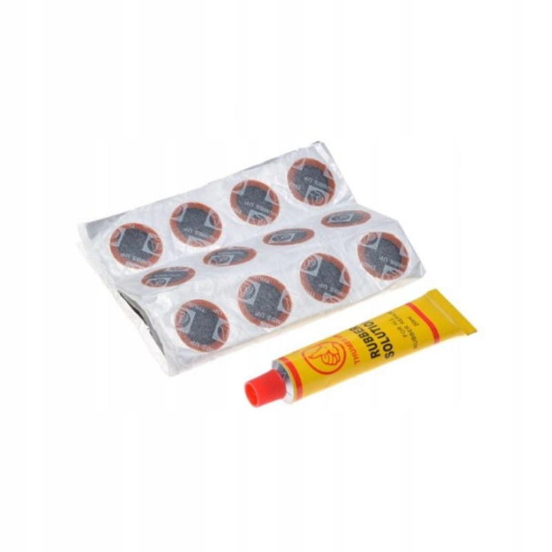 Podróżny zestaw naprawczy dętki klej do gum 20ml łatki okrągłe 48szt