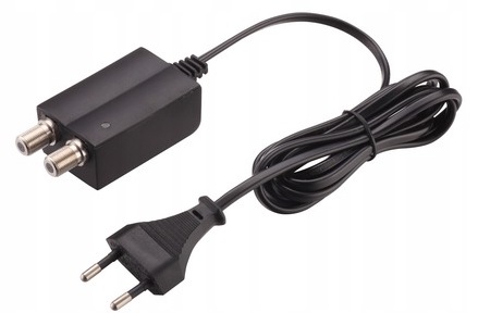 ANTENOWY ZASILACZ IMPULSOWY KASKADOWY WZMACNIACZ WZM 12V PS-1 / PS-2 Model Zasilacz Antenowy F 12V Impulsowy Anten TV DVB-T2