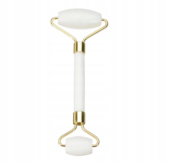 Masażer, roller wałek jadeitowy BIAŁY