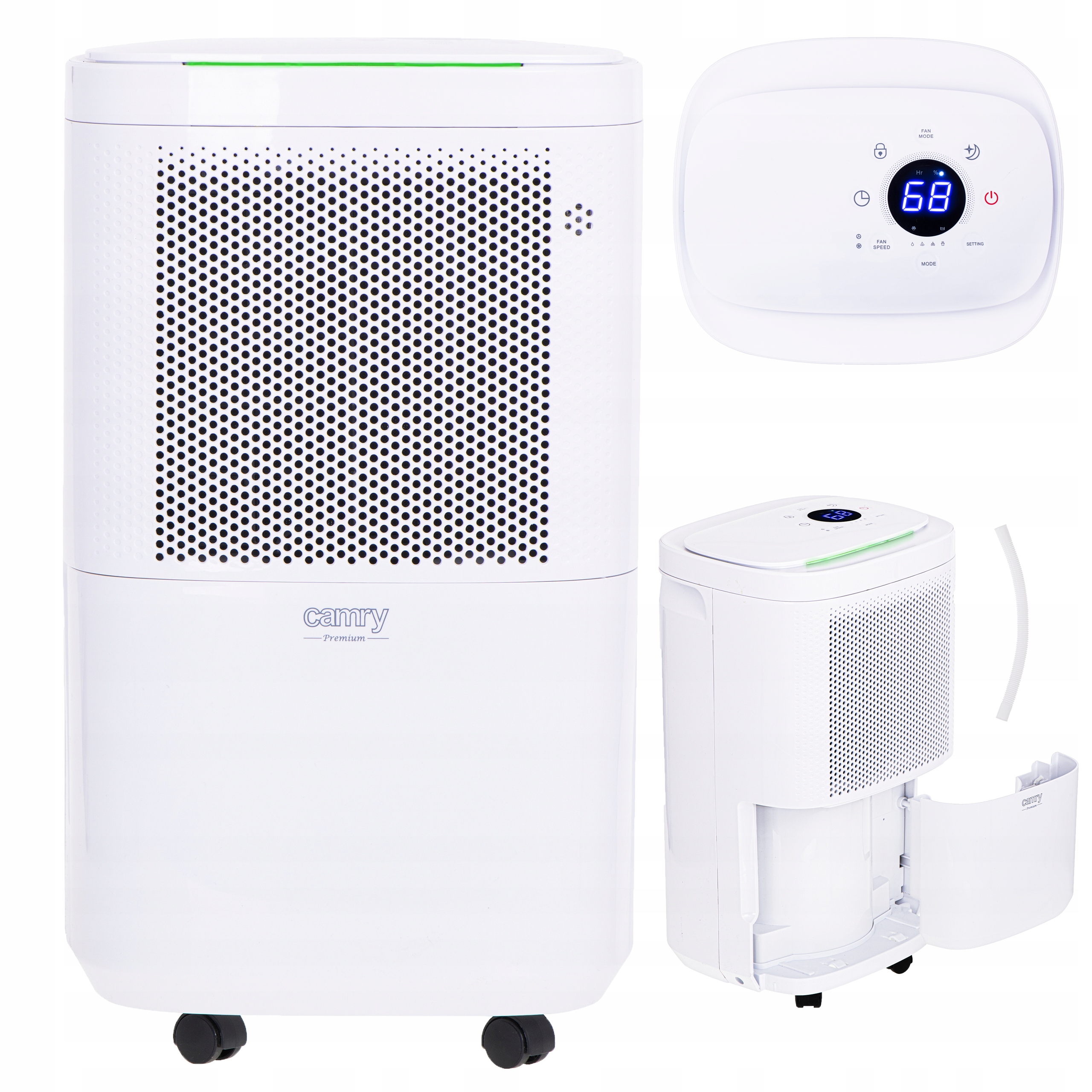Osuszacz Powietrza Kompresorowy LED CR 7851 10L/dobę 4 Tryby Suszenia